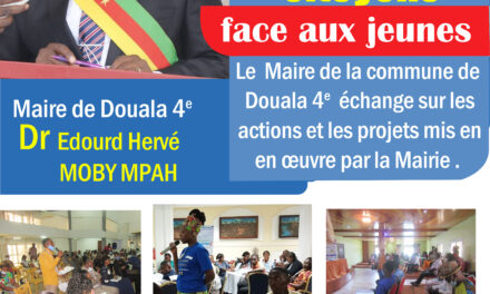 Journée d’Echange Citoyen (le maire de Douala 4eme face aux jeunes de sa localité)