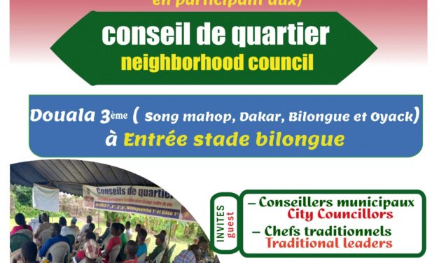 2ème  CONSEIL QUARTIER DOUALA 3ème